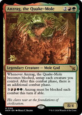 Anzrag, the Quake-Mole card from Prerelease Cards