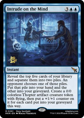 Intrude on the Mind card from Prerelease Cards