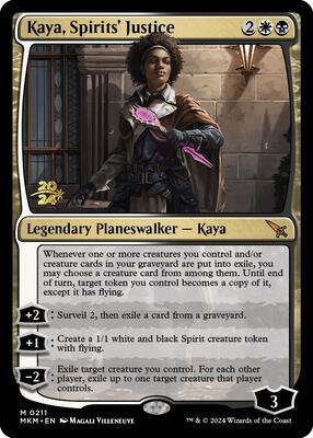 Kaya, Spirits' Justice card from Prerelease Cards