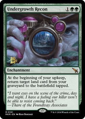Undergrowth Recon card from Prerelease Cards