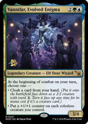 Vannifar, Evolved Enigma card from Prerelease Cards