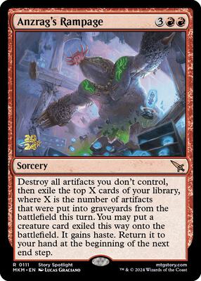Anzrag's Rampage card from Prerelease Cards