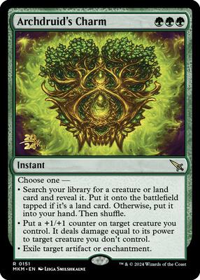 Archdruid's Charm card from Prerelease Cards