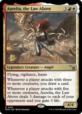 Aurelia, the Law Above card from Prerelease Cards