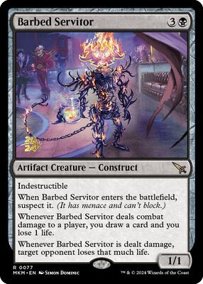 Barbed Servitor card from Prerelease Cards