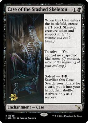 Case of the Stashed Skeleton card from Prerelease Cards