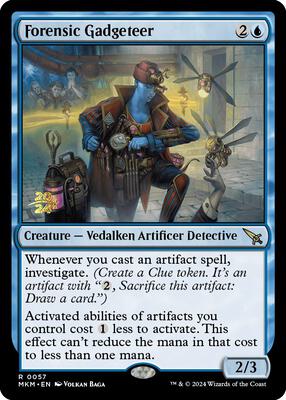 Forensic Gadgeteer card from Prerelease Cards