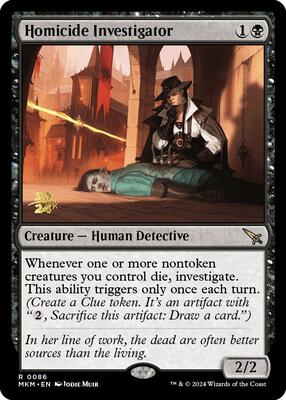 Homicide Investigator card from Prerelease Cards