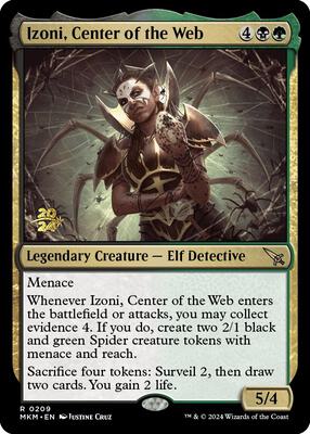 Izoni, Center of the Web card from Prerelease Cards