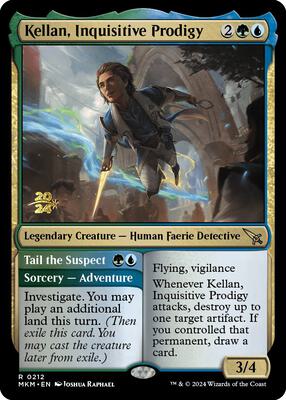Kellan, Inquisitive Prodigy card from Prerelease Cards