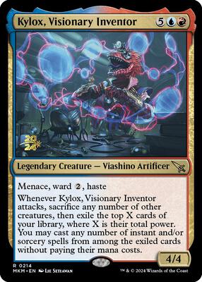 Kylox, Visionary Inventor card from Prerelease Cards