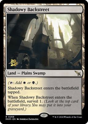 Shadowy Backstreet card from Prerelease Cards
