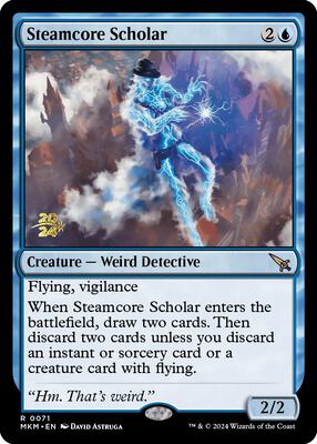 Steamcore Scholar card from Prerelease Cards