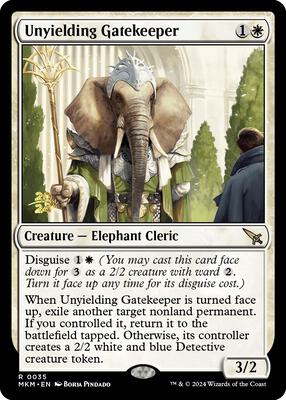Unyielding Gatekeeper card from Prerelease Cards