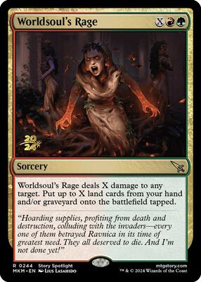 Worldsoul's Rage card from Prerelease Cards