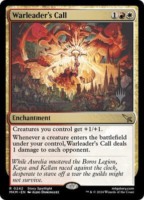 Warleader's Call card from Promo Pack: Murders at Karlov Manor