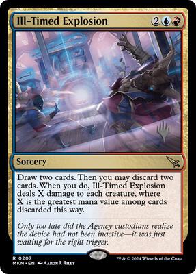 Ill-Timed Explosion card from Promo Pack: Murders at Karlov Manor