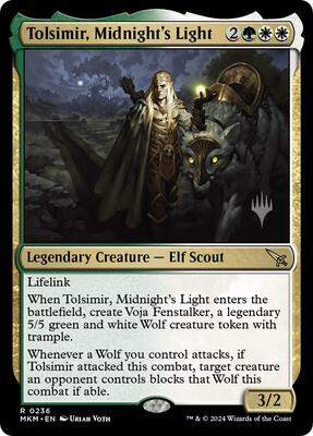 Tolsimir, Midnight's Light card from Promo Pack: Murders at Karlov Manor