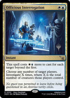 Officious Interrogation card from Promo Pack: Murders at Karlov Manor