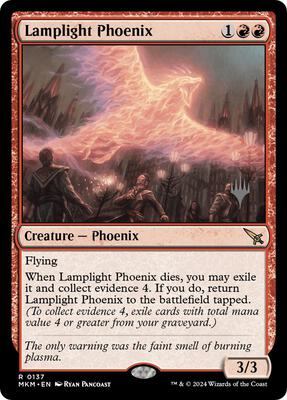 Lamplight Phoenix card from Promo Pack: Murders at Karlov Manor