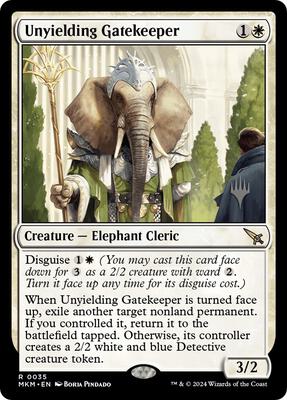 Unyielding Gatekeeper card from Promo Pack: Murders at Karlov Manor