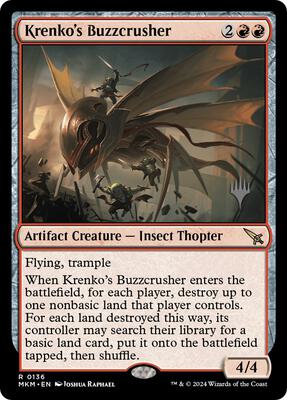 Krenko's Buzzcrusher card from Promo Pack: Murders at Karlov Manor