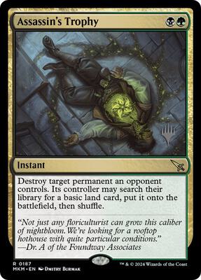 Assassin's Trophy card from Promo Pack: Murders at Karlov Manor