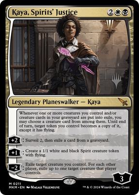 Kaya, Spirits' Justice card from Promo Pack: Murders at Karlov Manor