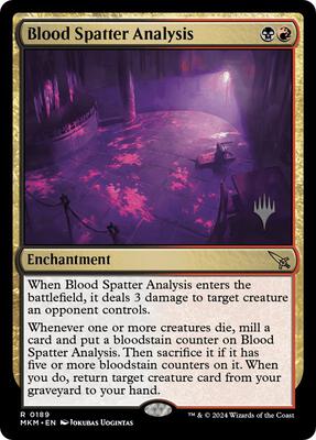 Blood Spatter Analysis card from Promo Pack: Murders at Karlov Manor