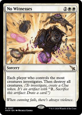 No Witnesses card from Promo Pack: Murders at Karlov Manor