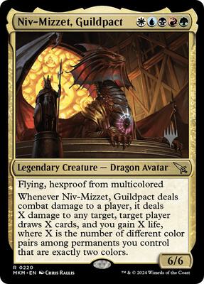 Niv-Mizzet, Guildpact card from Promo Pack: Murders at Karlov Manor