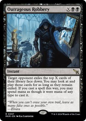 Outrageous Robbery card from Promo Pack: Murders at Karlov Manor