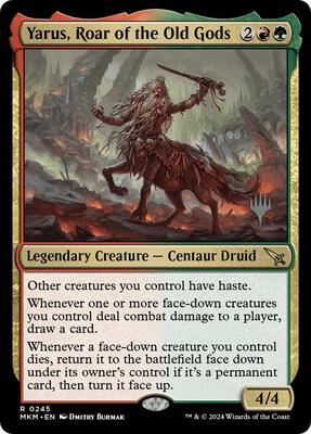 Yarus, Roar of the Old Gods card from Promo Pack: Murders at Karlov Manor