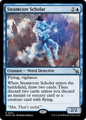 Steamcore Scholar card from Promo Pack: Murders at Karlov Manor