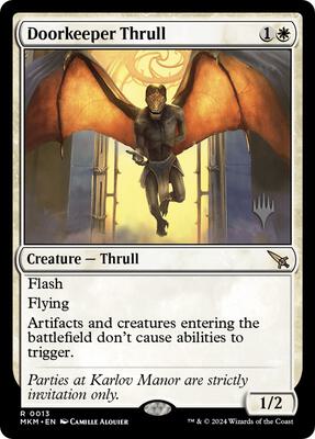 Doorkeeper Thrull card from Promo Pack: Murders at Karlov Manor