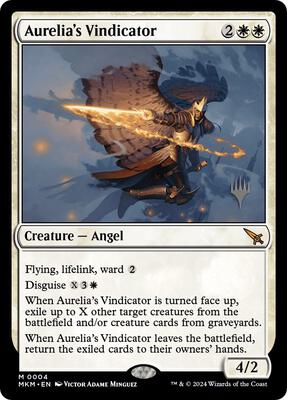 Aurelia's Vindicator card from Promo Pack: Murders at Karlov Manor