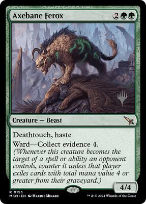 Axebane Ferox card from Promo Pack: Murders at Karlov Manor