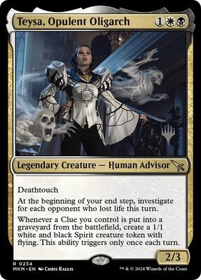 Teysa, Opulent Oligarch card from Promo Pack: Murders at Karlov Manor