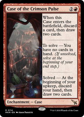 Case of the Crimson Pulse card from Promo Pack: Murders at Karlov Manor