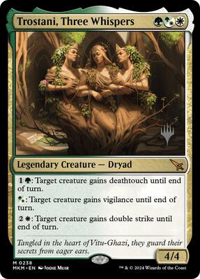 Trostani, Three Whispers card from Promo Pack: Murders at Karlov Manor