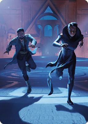 Unauthorized Exit Art Card card from Art Series: Murders at Karlov Manor