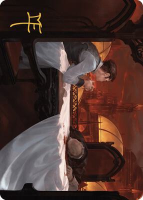 Expedited Inheritance Art Card (Gold-Stamped Signature) card from Art Series: Murders at Karlov Manor