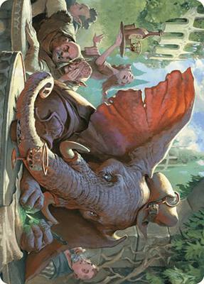 Loxodon Eavesdropper Art Card card from Art Series: Murders at Karlov Manor