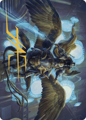 Ezrim, Agency Chief Art Card (Gold-Stamped Signature) card from Art Series: Murders at Karlov Manor