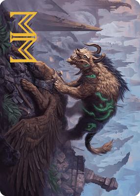 Axebane Ferox Art Card (Gold-Stamped Signature) card from Art Series: Murders at Karlov Manor