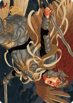Aurelia, the Law Above Art Card (41/49) (Gold-Stamped Signature) card from Art Series: Murders at Karlov Manor