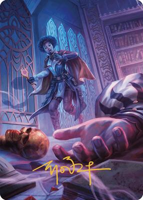Deadly Complication Art Card (Gold-Stamped Signature) card from Art Series: Murders at Karlov Manor