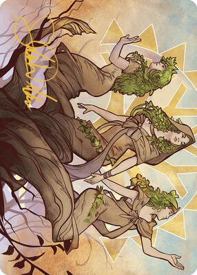 Trostani, Three Whispers Art Card (Gold-Stamped Signature) card from Art Series: Murders at Karlov Manor