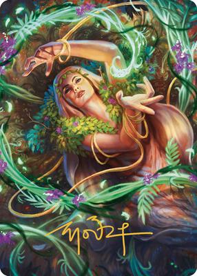 Insidious Roots Art Card (Gold-Stamped Signature) card from Art Series: Murders at Karlov Manor