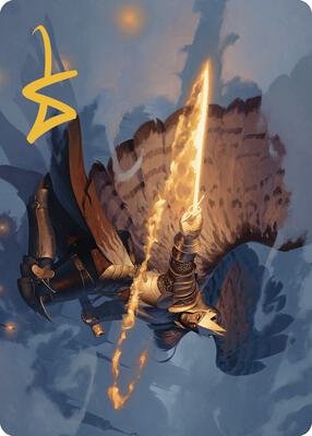 Aurelia's Vindicator Art Card (Gold-Stamped Signature) card from Art Series: Murders at Karlov Manor